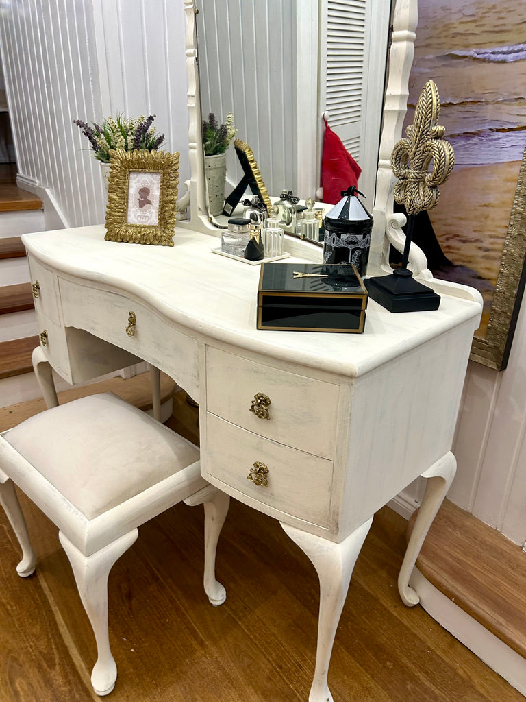 Vintage Dressing Table and Stool