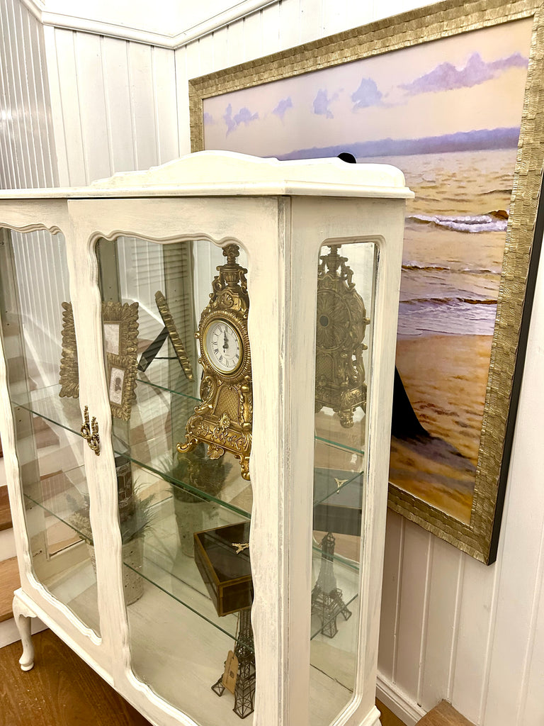 Vintage Queen Anne Display Cabinet