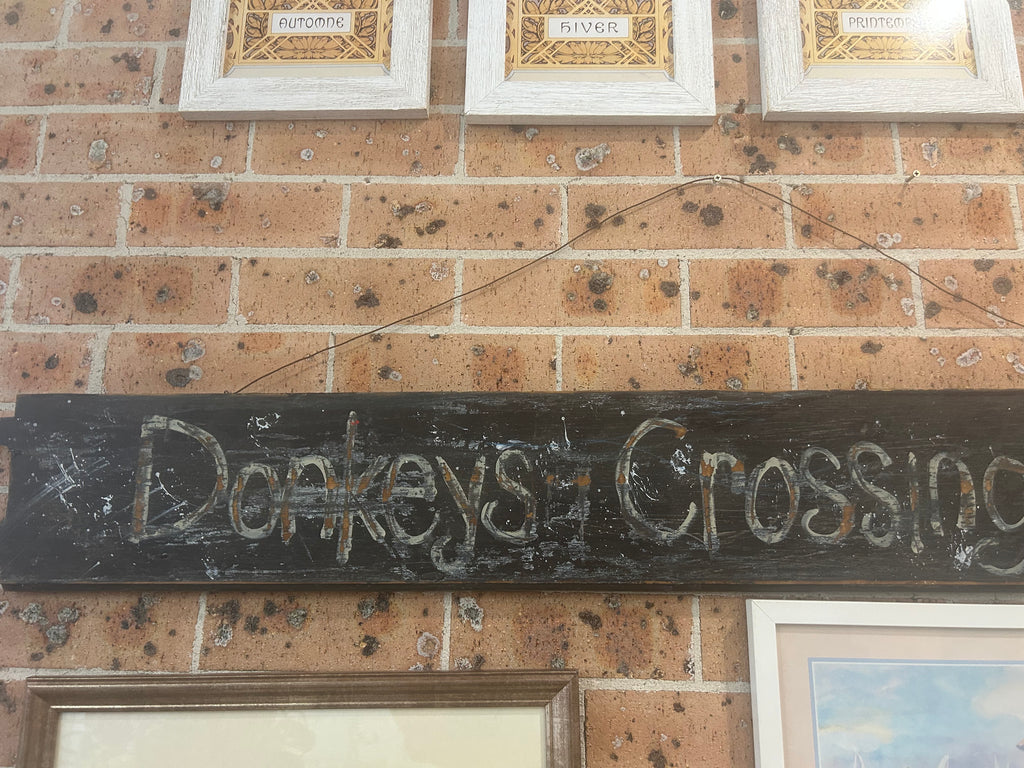 Rustic Look Donkey’s Crossing Sign