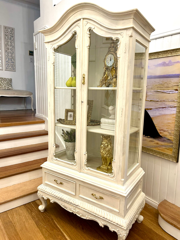 Solid Wood Display Cabinet