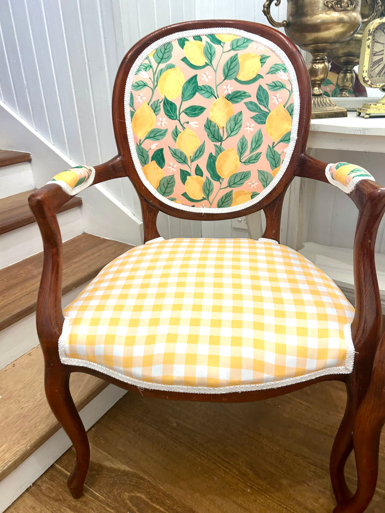 2 x Vintage Queen Anne Armchairs