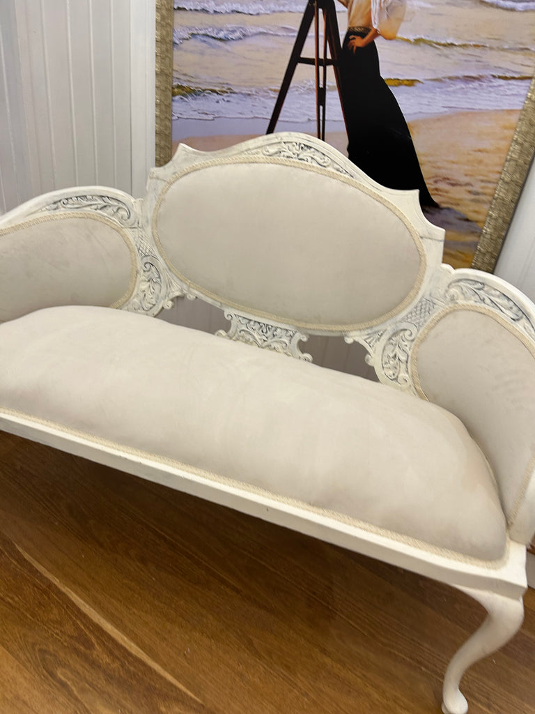 Vintage Queen Anne Two Seater Sofa