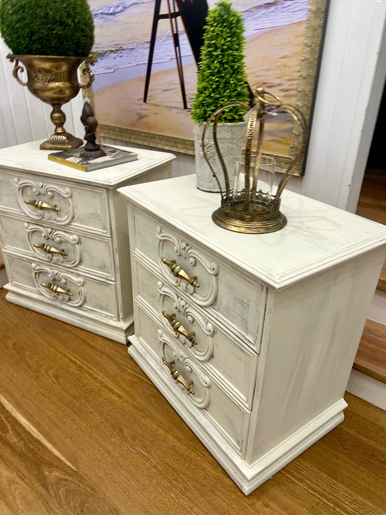 2 x Vintage Bedside Tables