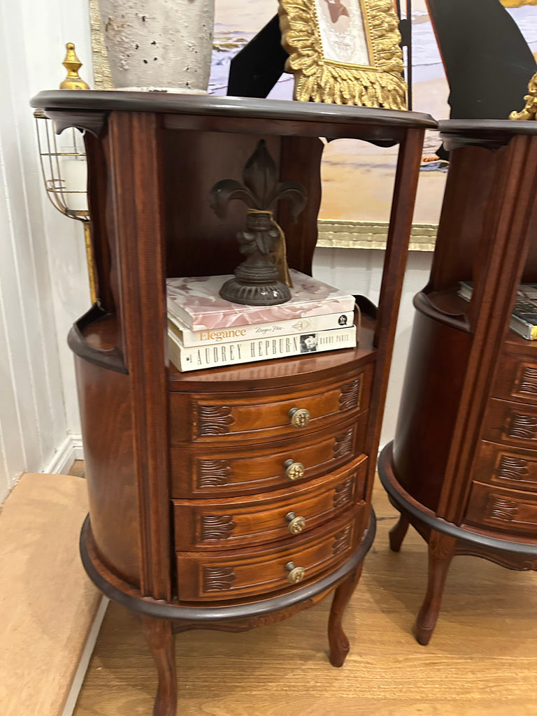 2 x French style bedside tables