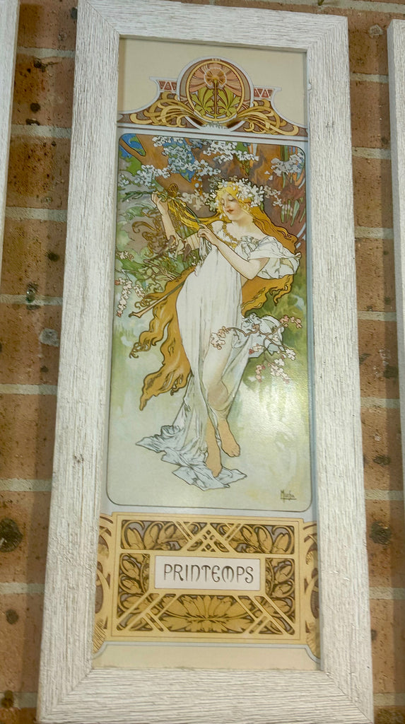 Framed Print Set Alphonse Mucha “The Seasons”