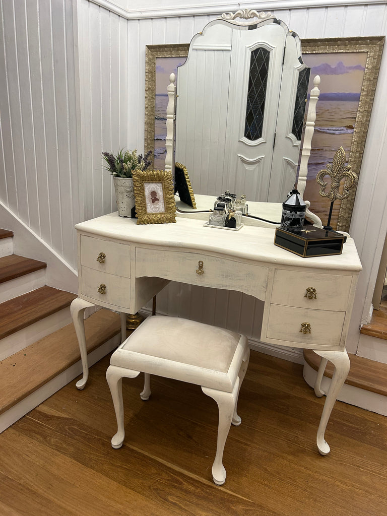 Vintage Dressing Table and Stool