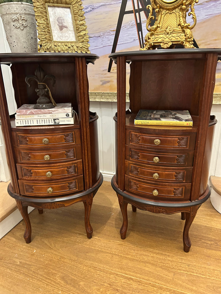 2 x French style bedside tables