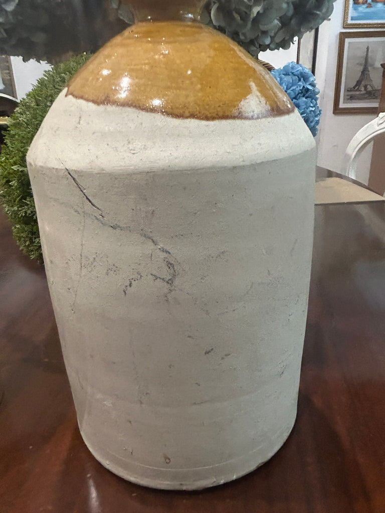 Large Antique Glazed Stoneware Jar