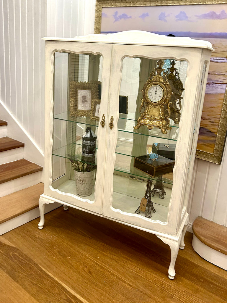 Vintage Queen Anne Display Cabinet