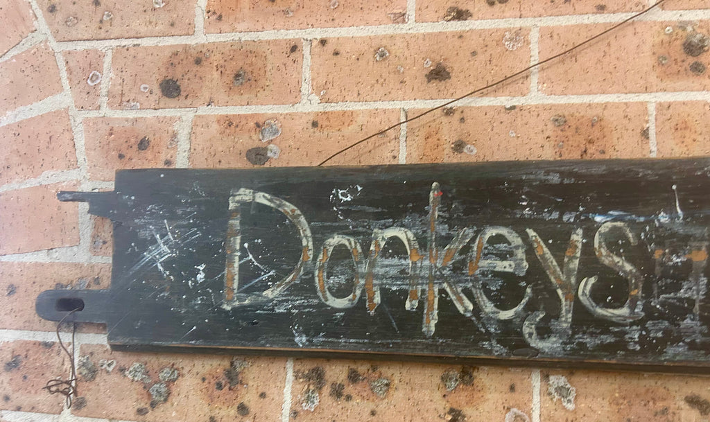 Rustic Look Donkey’s Crossing Sign