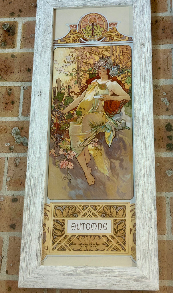 Framed Print Set Alphonse Mucha “The Seasons”