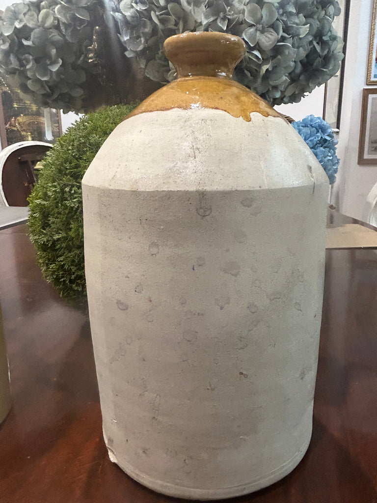 Large Antique Glazed Stoneware Jar