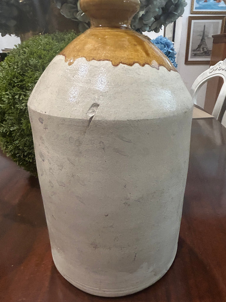 Large Antique Glazed Stoneware Jar