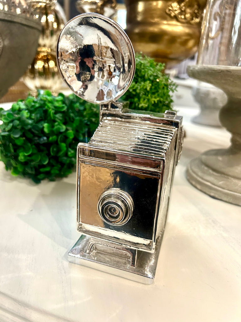 Small ceramic vintage camera