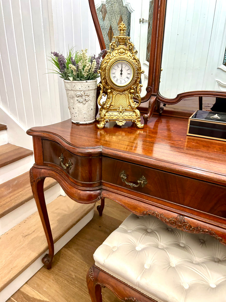 Antique Dressing Table and Stool