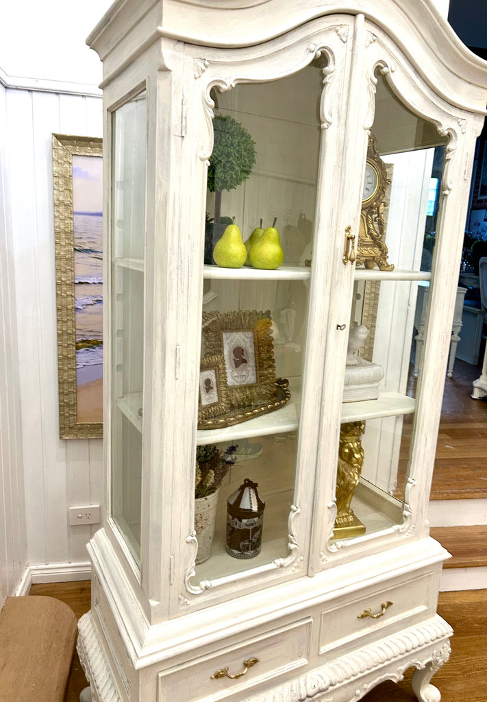 Solid Wood Display Cabinet