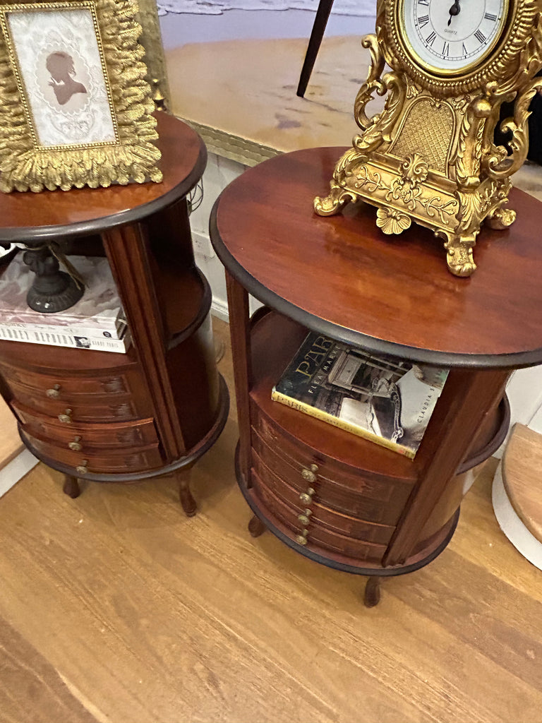 2 x French style bedside tables